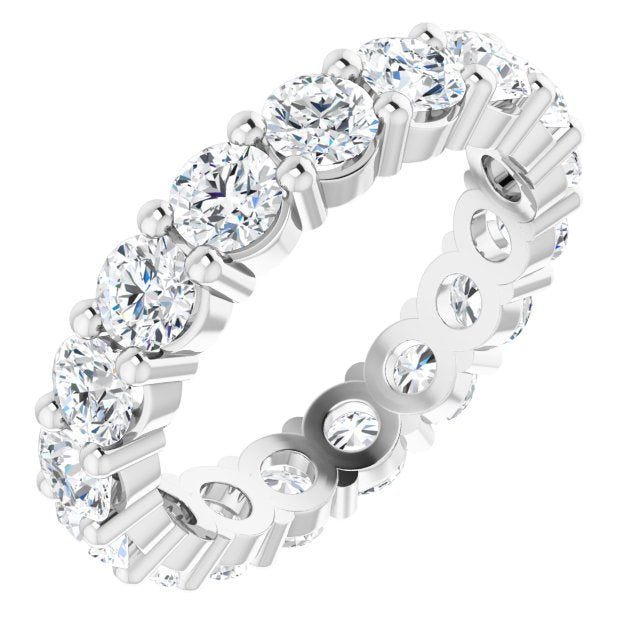 3.57 ct. Round Diamond Eternity Band-VIRABYANI